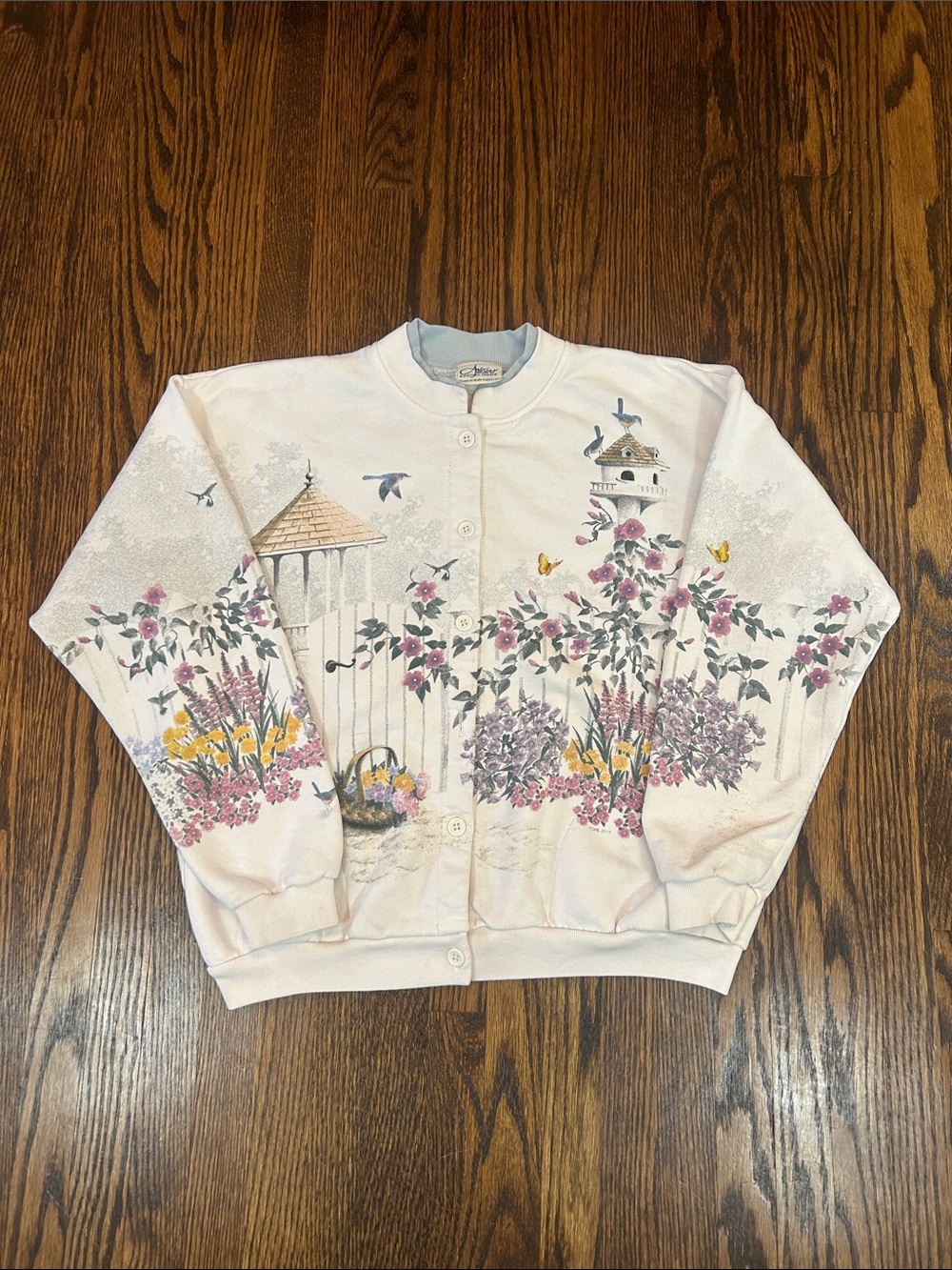 Vintage All Over Print Floral Sweatshirt
